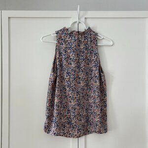 Comptoir des Cotonniers sleeveless blouse with ruffle collar (sixe XS)